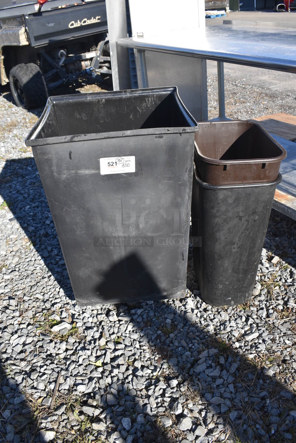3 Various Trash Cans. Includes 19x19x26. 3 Times Your Bid! - Image 1 of 4