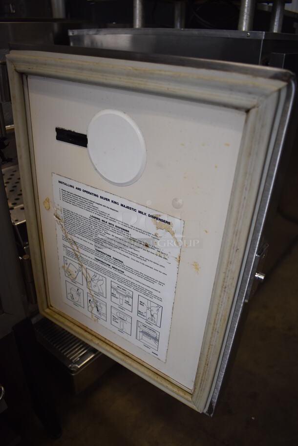Silver King SK5MAJ Stainless Steel Commercial Countertop Milk Dispenser. 115 Volts, 1 Phase. 16x17x31. Tested and Working! - Image 6 of 7