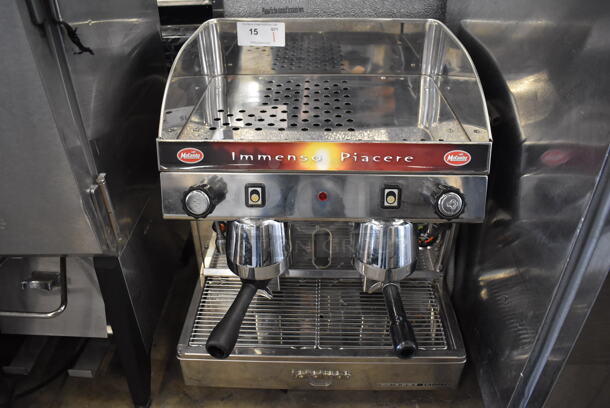 La Faimac Stainless Steel Commercial Countertop 2 Group Espresso Machine w/ 2 Portafilters and Steam Wand. 208 Volts, 1 Phase. 19x24x22 - Image 2 of 8