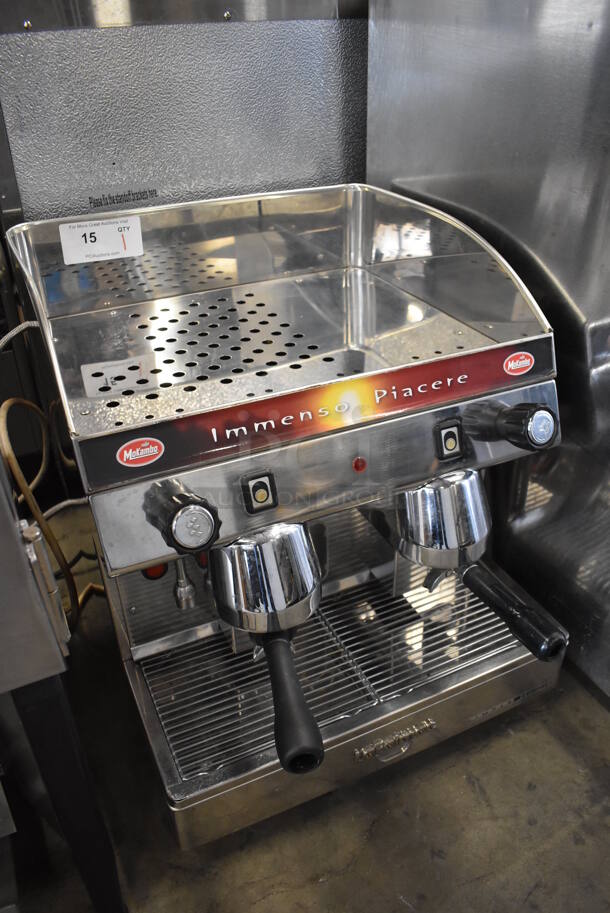 La Faimac Stainless Steel Commercial Countertop 2 Group Espresso Machine w/ 2 Portafilters and Steam Wand. 208 Volts, 1 Phase. 19x24x22 - Image 3 of 8