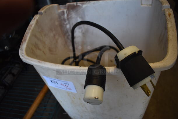 ALL ONE MONEY! Tier Lot of Various Items Including Trash Can and Coarse Cleaning Brush - Image 5 of 5