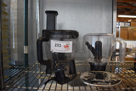 ALL ONE MONEY! Lot of Food Processor Bowls and Blades