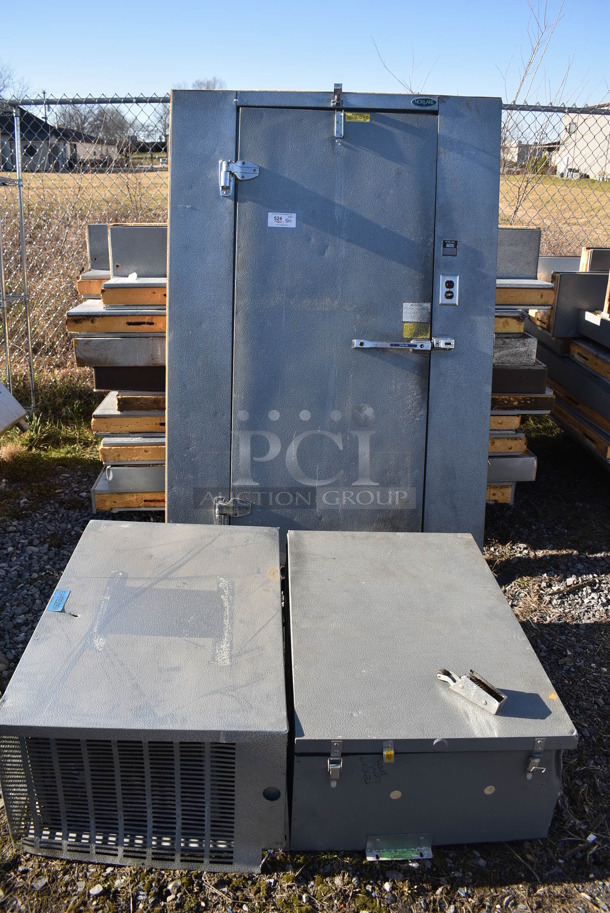 Norlake 6'x8'x6.5' SELF CONTAINED Walk In Freezer Box w/ Floor, Copeland RS64C1E-CAV-100 208/230 Volt, 1 Phase Compressor and Norlake CPB075DC-A 208-230 Volt, 1 Phase Condenser. Picture of the Unit Before Removal Is Included In the Listing. - Image 12 of 12