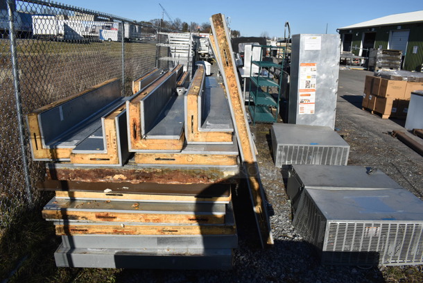 Norlake 6'x8'x6.5' SELF CONTAINED Walk In Freezer Box w/ Floor, Copeland RS64C1E-CAV-100 208/230 Volt, 1 Phase Compressor and Norlake CPB075DC-A 208-230 Volt, 1 Phase Condenser. Picture of the Unit Before Removal Is Included In the Listing. - Image 5 of 12