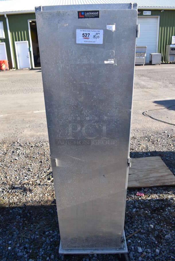 Lockwood Metal Commercial Enclosed Pan Transport Rack. 17.5x22x59