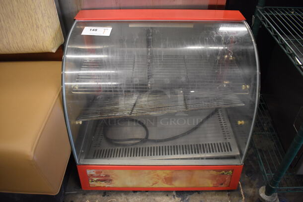 Metal Commercial Countertop Warming Display Case Merchandiser. 26x18x24. Tested and Working!