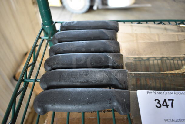 6 SHARPENED Stainless Steel Chef Knives. Includes 14". 6 Times Your Bid! - Image 3 of 4