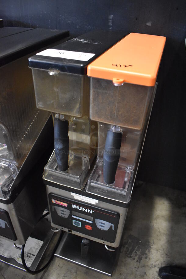 2012 Bunn MHG Stainless Steel Commercial Countertop 2 Hopper Coffee Bean Grinder. 120 Volts, 1 Phase. 9x17x29. Tested and Working! - Image 2 of 7