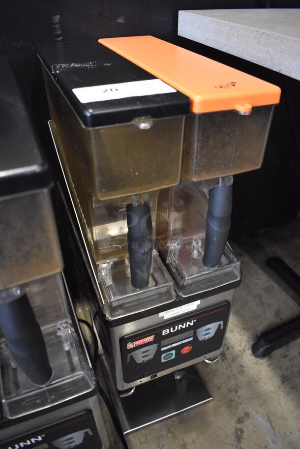 2012 Bunn MHG Stainless Steel Commercial Countertop 2 Hopper Coffee Bean Grinder. 120 Volts, 1 Phase. 9x17x29. Tested and Working! - Image 3 of 7