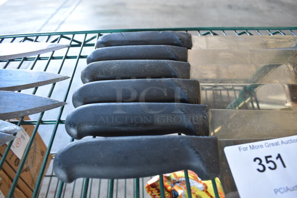 6 SHARPENED Stainless Steel Chef Knives. Includes 13". 6 Times Your Bid! - Image 3 of 4