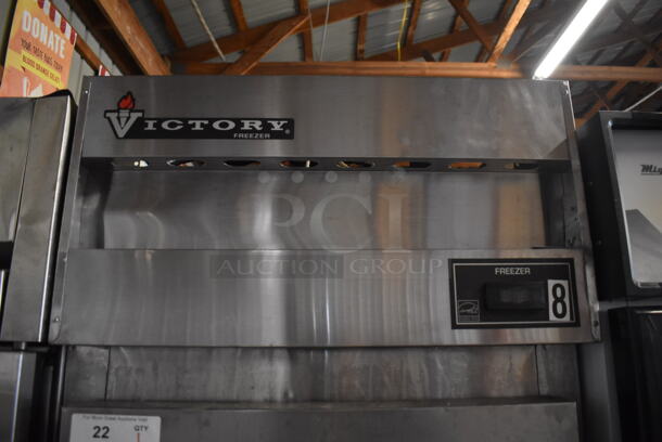 Victory VF-1 Stainless Steel Commercial Single Door Reach In Freezer on Commercial Casters. 115 Volts, 1 Phase. 26.5x33.5x84. Tested and Does Not Power On - Image 2 of 6