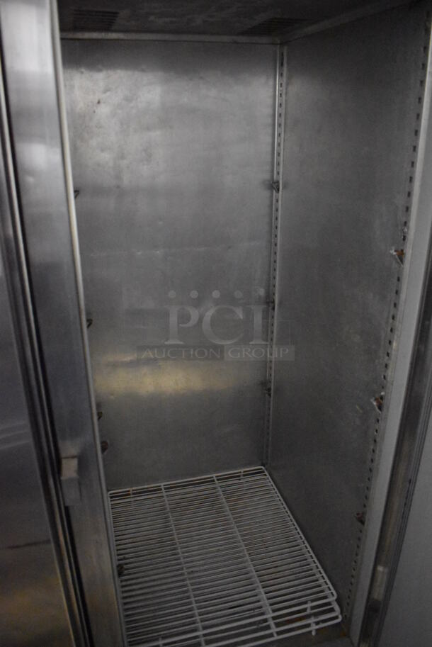 Victory VF-1 Stainless Steel Commercial Single Door Reach In Freezer on Commercial Casters. 115 Volts, 1 Phase. 26.5x33.5x84. Tested and Does Not Power On - Image 4 of 6