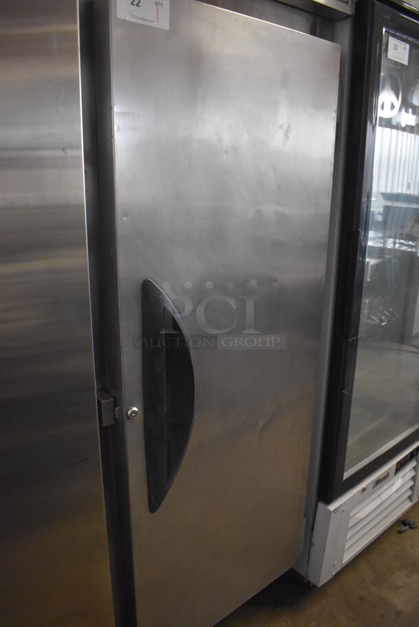 Victory VF-1 Stainless Steel Commercial Single Door Reach In Freezer on Commercial Casters. 115 Volts, 1 Phase. 26.5x33.5x84. Tested and Does Not Power On - Image 5 of 6