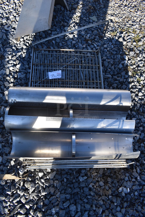 ALL ONE MONEY! Lot of Wire Shelving Unit and 3 Dispensers. Includes 30x18x12 - Image 2 of 4