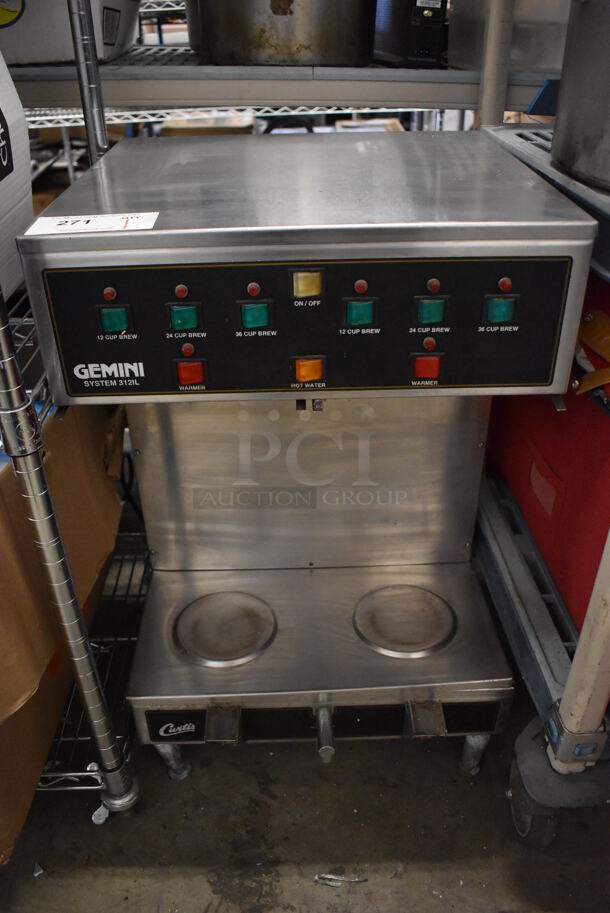 Curtis GEM 312IL Gemini Stainless Steel Commercial Coffee Machine. 120/440 Volts, 1 Phase. 18x19x30