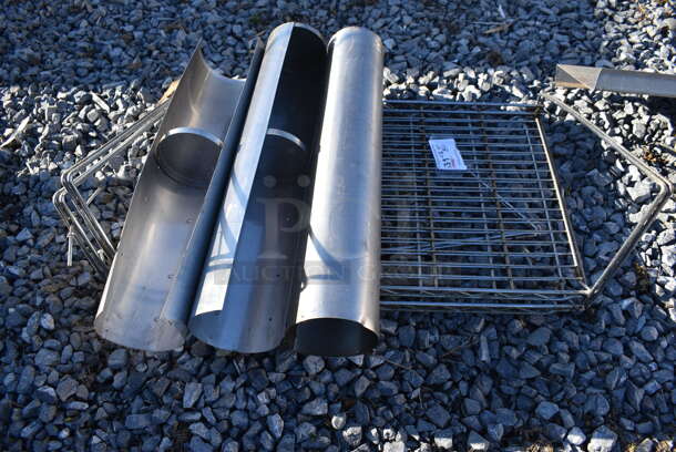 ALL ONE MONEY! Lot of Wire Shelving Unit and 3 Dispensers. Includes 30x18x12 - Image 3 of 4