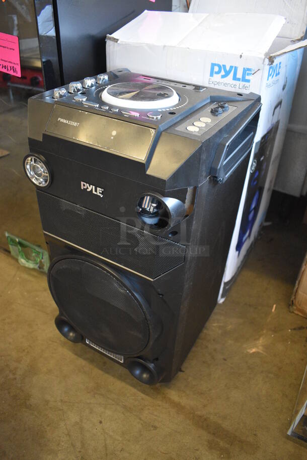 IN ORIGINAL BOX! Pyle PWMA335BT Portable Trolley Speaker. 100-240 Volts, 1 Phase. 12x12x24 - Image 2 of 8