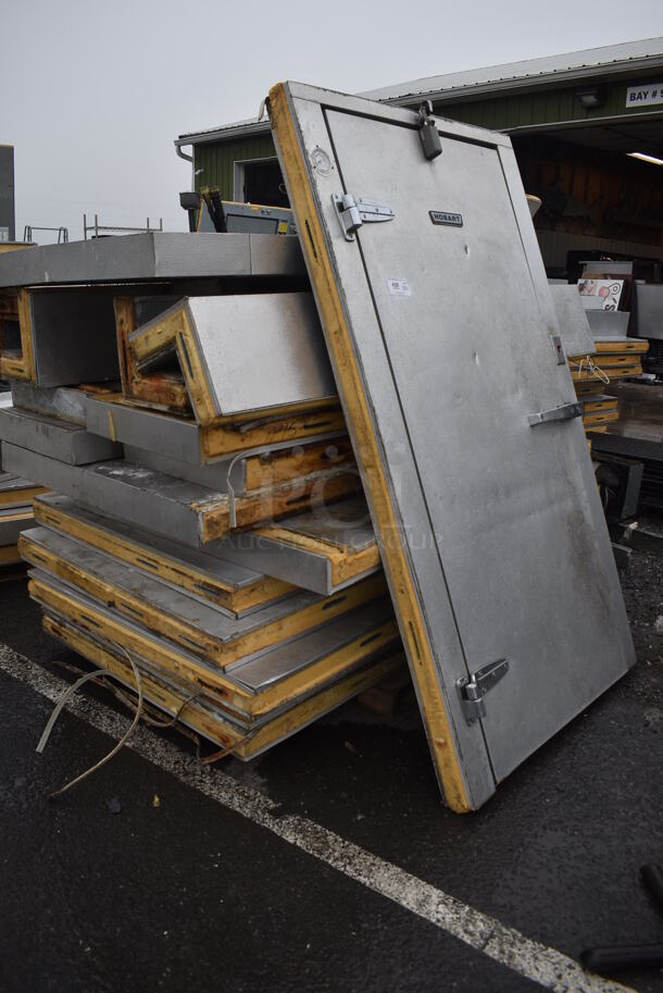 6'x10'x7.5' Hobart Walk In Cooler Box w/ Floor, Copeland FBAM-A075-IAV-002 120/230 Volt, 1 Phase Compressor and Hobart 200 Volt, 1 Phase Condenser. - Image 4 of 10