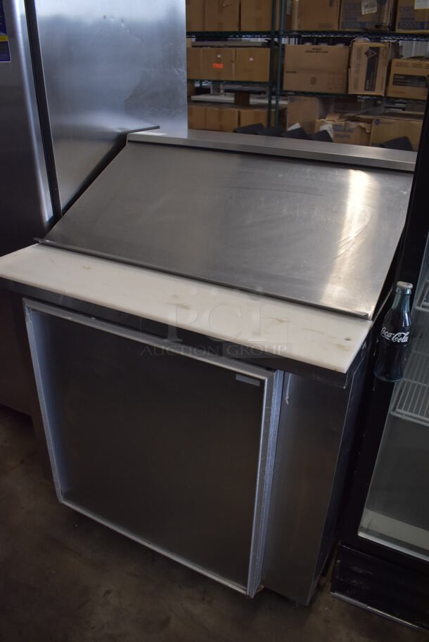 Silver King SKP3612 Stainless Steel Commercial Sandwich Salad Prep Table Bain Marie Mega Top on Commercial Casters. 115 Volts, 1 Phase. 36x35x46.5. Tested and Powers On But Does Not Get Cold - Image 2 of 7