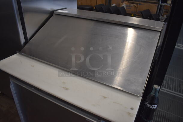 Silver King SKP3612 Stainless Steel Commercial Sandwich Salad Prep Table Bain Marie Mega Top on Commercial Casters. 115 Volts, 1 Phase. 36x35x46.5. Tested and Powers On But Does Not Get Cold - Image 3 of 7