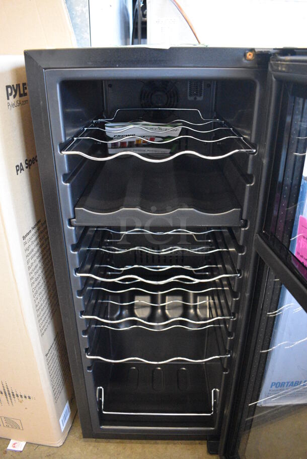 NutriChef PKCWCDS188 Metal Commercial Single Door Mini Wine Chiller Merchandiser. 115 Volts, 1 Phase. 13x19.5x33. Tested and Powers On But Does Not Get Cold - Image 5 of 6