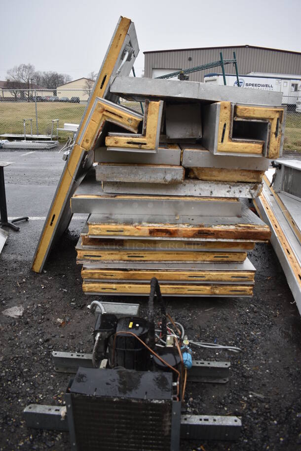 6'x10'x7.5' Hobart Walk In Cooler Box w/ Floor, Copeland FBAM-A075-IAV-002 120/230 Volt, 1 Phase Compressor and Hobart 200 Volt, 1 Phase Condenser. - Image 8 of 10