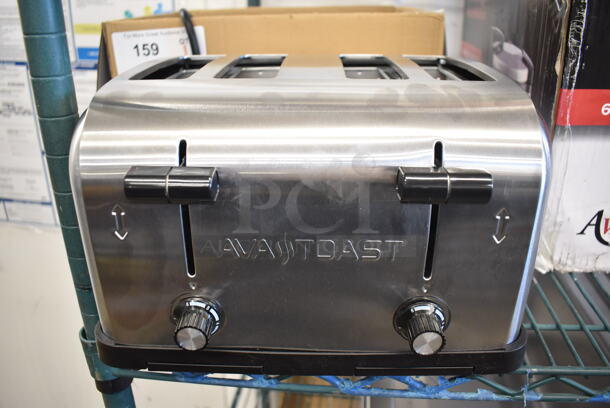 BRAND NEW IN BOX! AvaToast MDT4  Stainless Steel Commercial Countertop Standard-Duty 4 Slot Toaster. 120 Volts, 1 Phase. 12x11x8. Tested and Working!