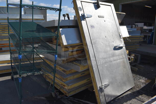 6'x10'x7.5' Hobart Walk In Cooler Box w/ Floor, Copeland FBAM-A075-IAV-002 120/230 Volt, 1 Phase Compressor and Hobart 200 Volt, 1 Phase Condenser. - Image 2 of 10