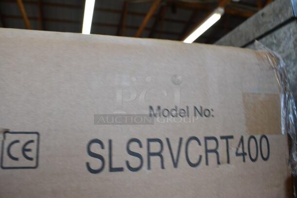 BRAND NEW SCRATCH AND DENT! SereneLife SLSRVCRT400 Rolling Home Bar Serving Cart on Casters - Image 5 of 5