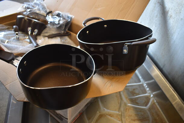 BRAND NEW SCRATCH AND DENT! NutriChef NCCW14SBR Kitchenware Pots and Pans Set - Image 7 of 8