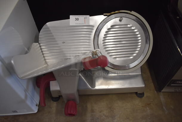 Berkel 827A-PLUS Stainless Steel Commercial Countertop Meat Slicer. 115 Volts, 1 Phase. 25.5x24x21. Tested and Working!