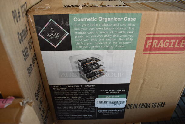 4 Boxes of BRAND NEW! Pantry Shelf, Lazy Susan Turntable and 2 Cosmetic Organizer Cases. 4 Times Your Bid! - Image 4 of 6