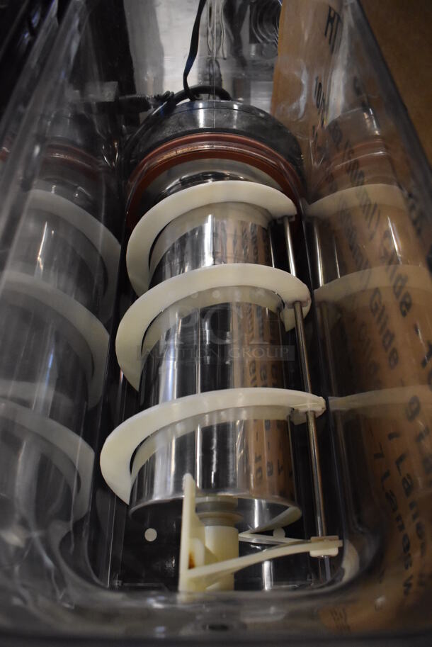 Omega Stainless Steel Commercial Countertop 2 Hopper Slushie Machine. 16x20x30.5. Tested and Working! - Image 6 of 6