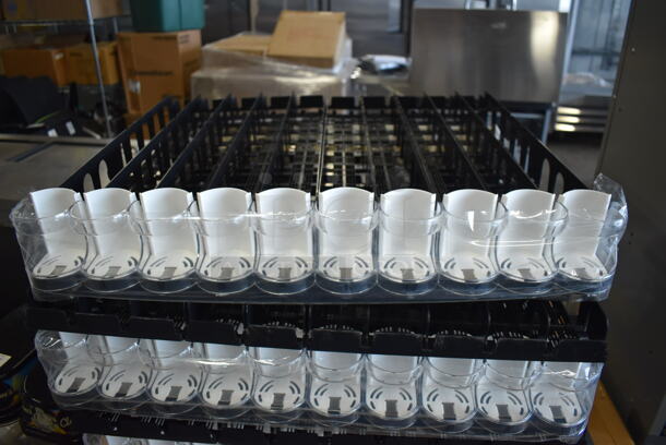 ALL ONE MONEY! Lot of 2 Boxes and Various Pieces of Black Poly Drink Sliders. 28x28.5x4 - Image 2 of 5