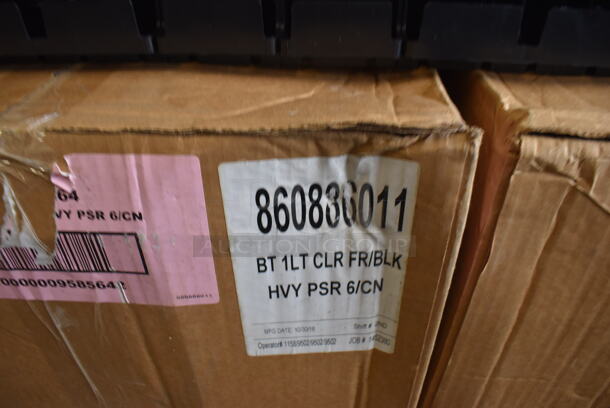 ALL ONE MONEY! Lot of 2 Boxes and Various Pieces of Black Poly Drink Sliders. 28x28.5x4 - Image 5 of 5