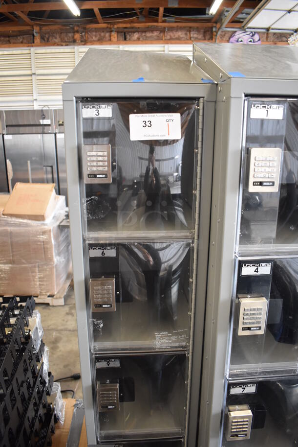 LockUp Gray Metal 6 Cubby Locker. 12x19x84 - Image 2 of 7