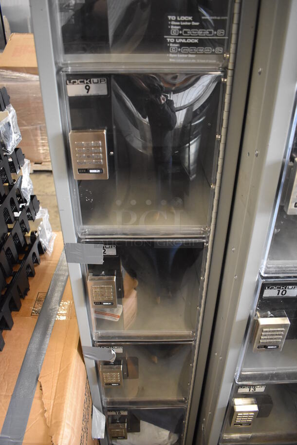 LockUp Gray Metal 6 Cubby Locker. 12x19x84 - Image 3 of 7