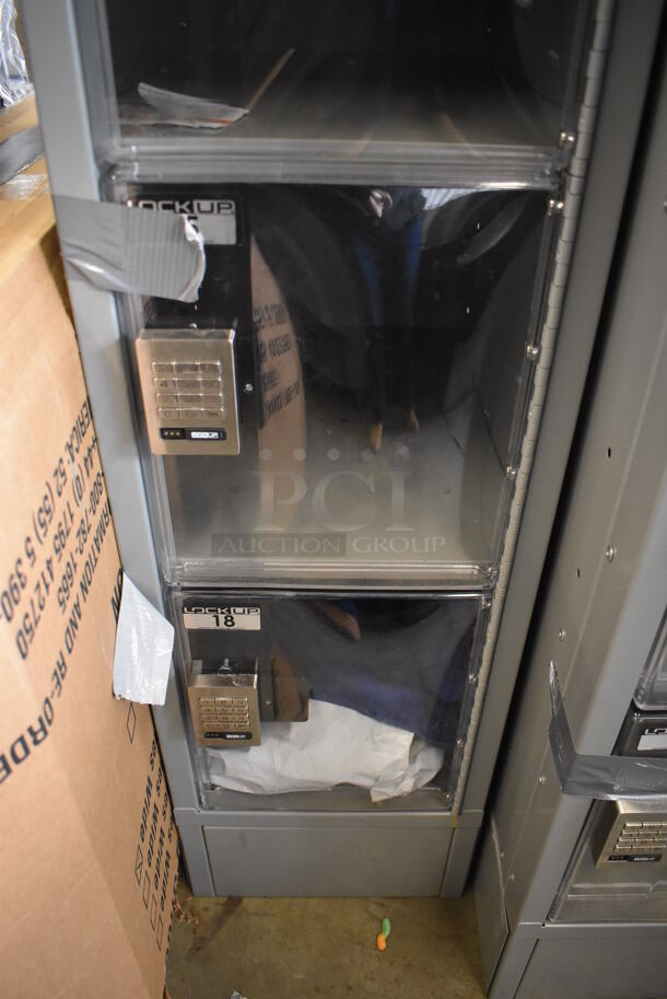 LockUp Gray Metal 6 Cubby Locker. 12x19x84 - Image 4 of 7