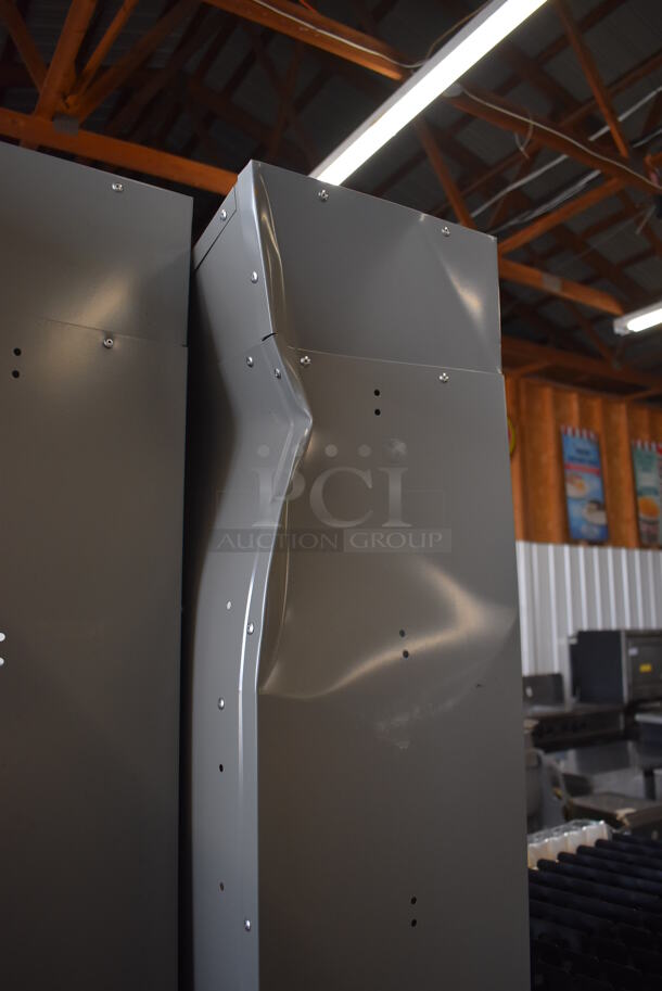 LockUp Gray Metal 6 Cubby Locker. 12x19x84 - Image 6 of 7