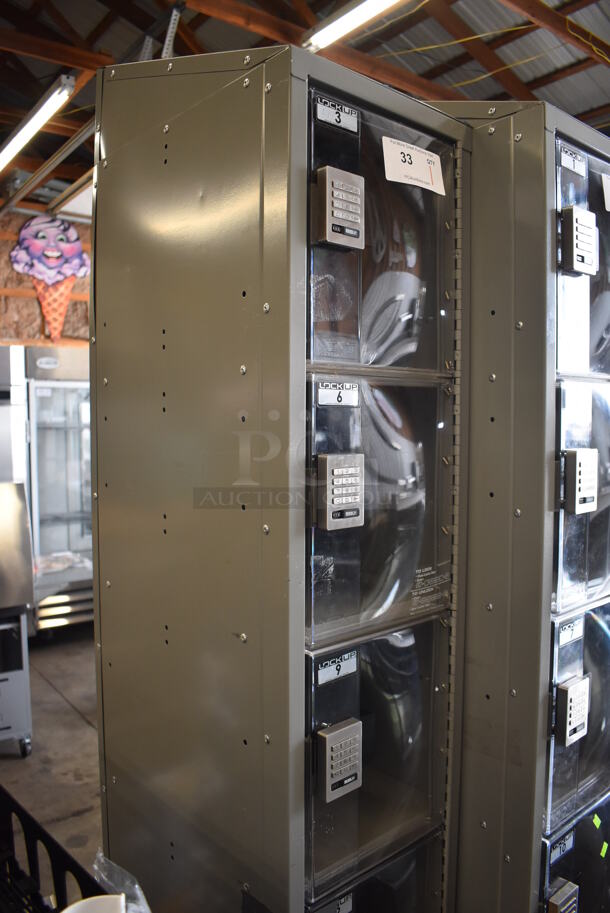 LockUp Gray Metal 6 Cubby Locker. 12x19x84 - Image 7 of 7