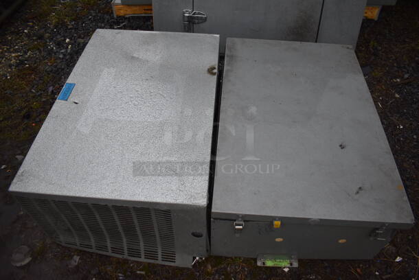Norlake 6'x8'x6.5' SELF CONTAINED Walk In Freezer Box w/ Floor, Copeland RS64C1E-CAV-100 208/230 Volt, 1 Phase Compressor and Norlake CPB075DC-A 208-230 Volt, 1 Phase Condenser. Picture of the Unit Before Removal Is Included In the Listing. - Image 6 of 12