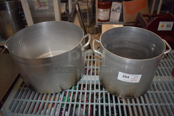2 Various Metal Stock Pots. 19x16.5x10, 15.5x12x10.5. 2 Times Your Bid! - Image 3 of 3