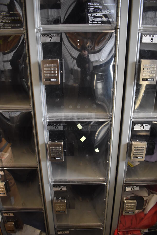 LockUp Gray Metal 6 Cubby Locker. 12x19x84 - Image 4 of 7