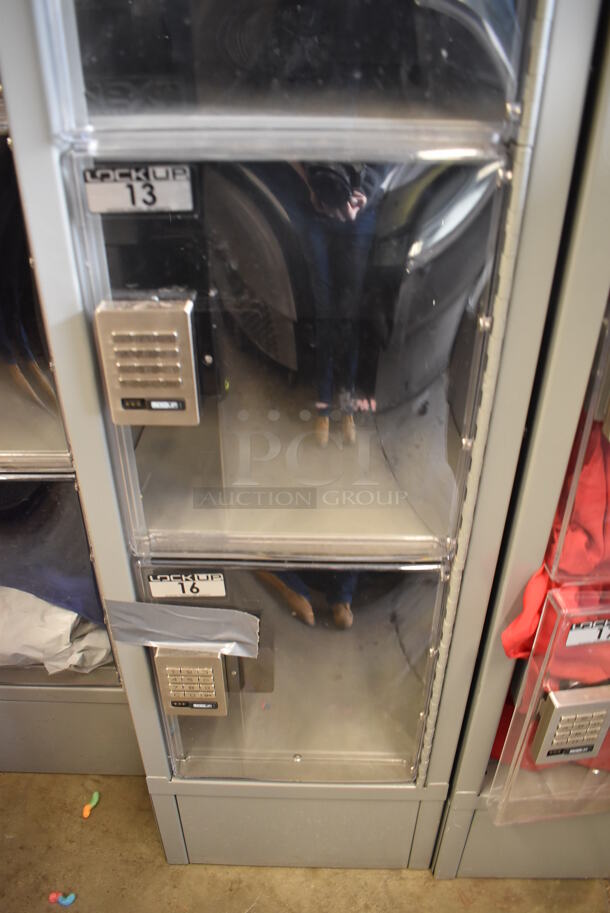 LockUp Gray Metal 6 Cubby Locker. 12x19x84 - Image 5 of 7