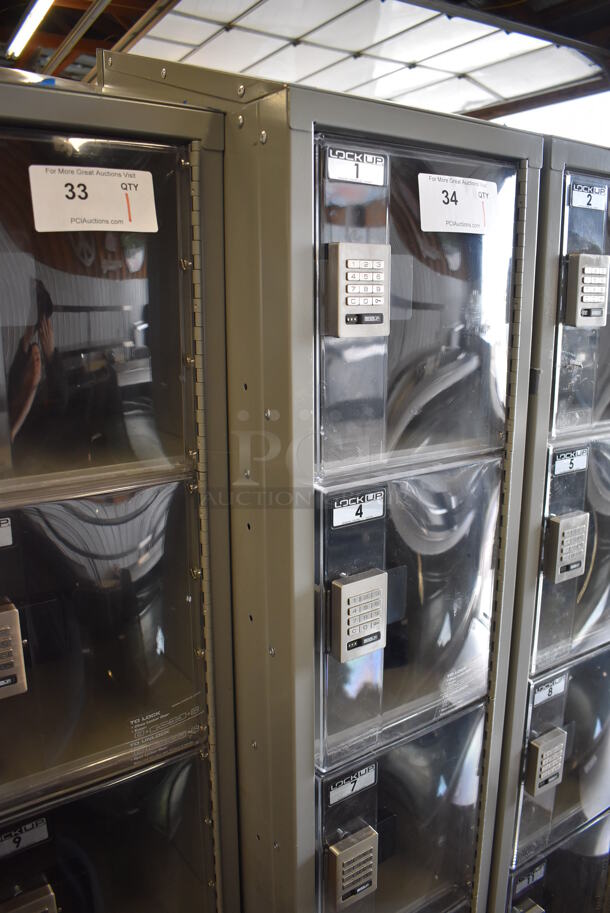 LockUp Gray Metal 6 Cubby Locker. 12x19x84 - Image 7 of 7