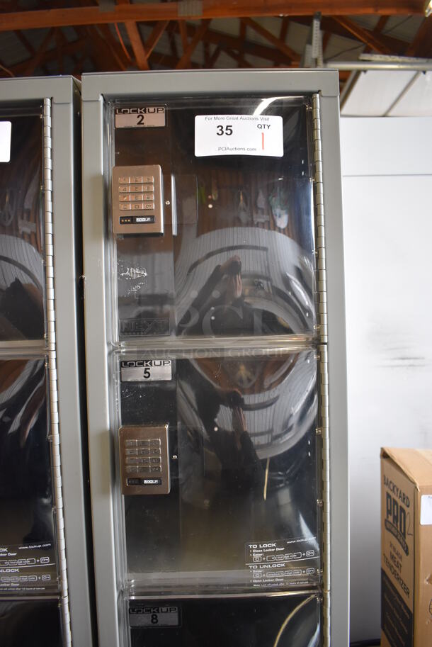 LockUp Gray Metal 6 Cubby Locker. 12x19x84 - Image 2 of 7