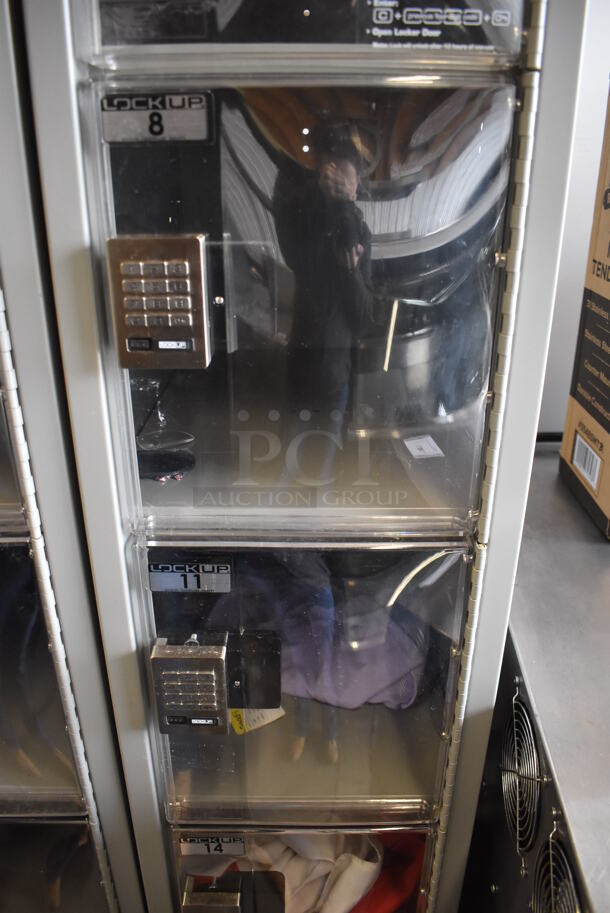 LockUp Gray Metal 6 Cubby Locker. 12x19x84 - Image 3 of 7