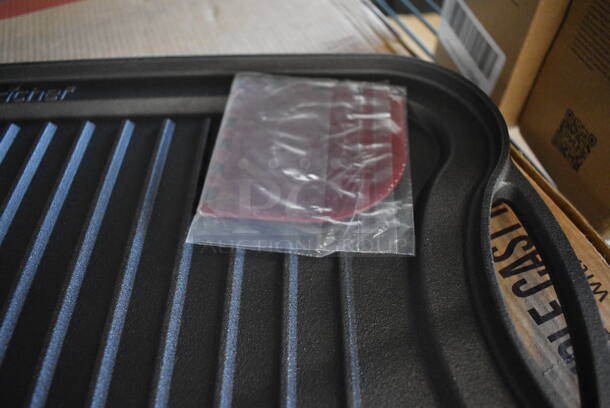 2 BRAND NEW SCRATCH AND DENT! Cast Iron Cooking Griddle. 19x10.5x1. 2 Times Your Bid! - Image 4 of 5