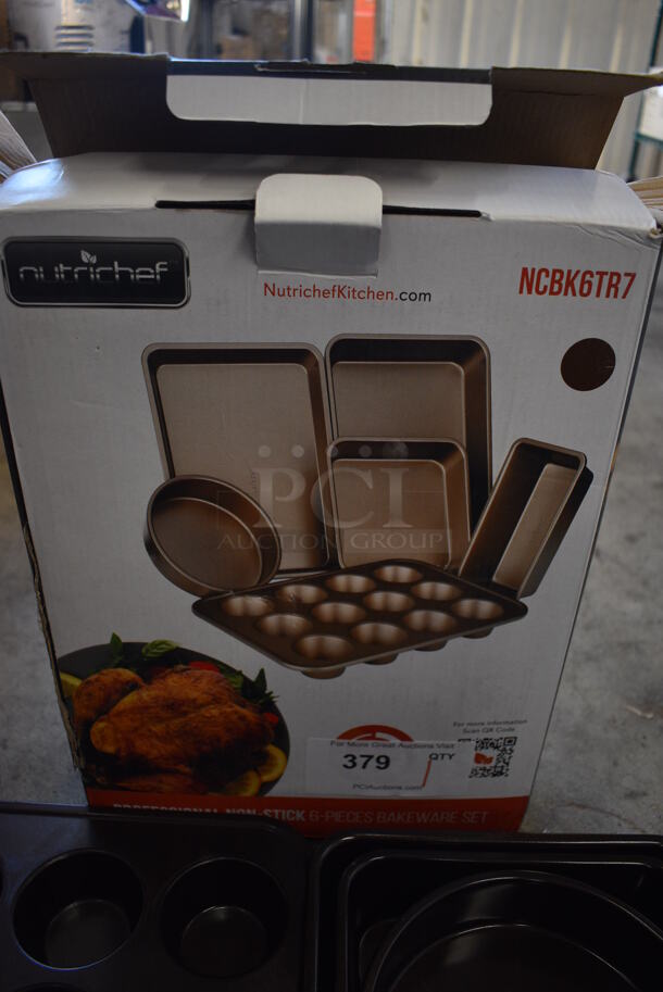 IN ORIGINAL BOX! NutriChef NCBK6TR7 Metal Baking Pan Set - Image 4 of 5