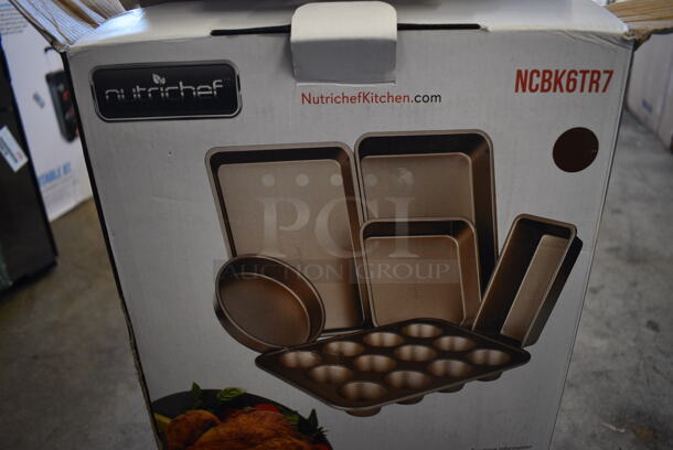 IN ORIGINAL BOX! NutriChef NCBK6TR7 Metal Baking Pan Set - Image 5 of 5